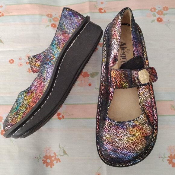 ❤️ALEGRIA Paloma Aura Rainbow Multicolor Mary Jane Comfort Shoes 7 37 - Picture 1 of 9